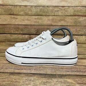 Ash White Canvas Volts Low Sneakers